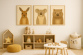 Australian Wildlife Trio - Kangaroo, Koala & Wombat (Set of 3 Prints)