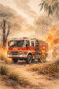 Firetruck - Fine Art Print