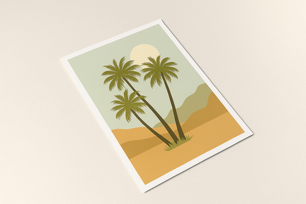 Palm Trees – Hand Drawn Botanical Print