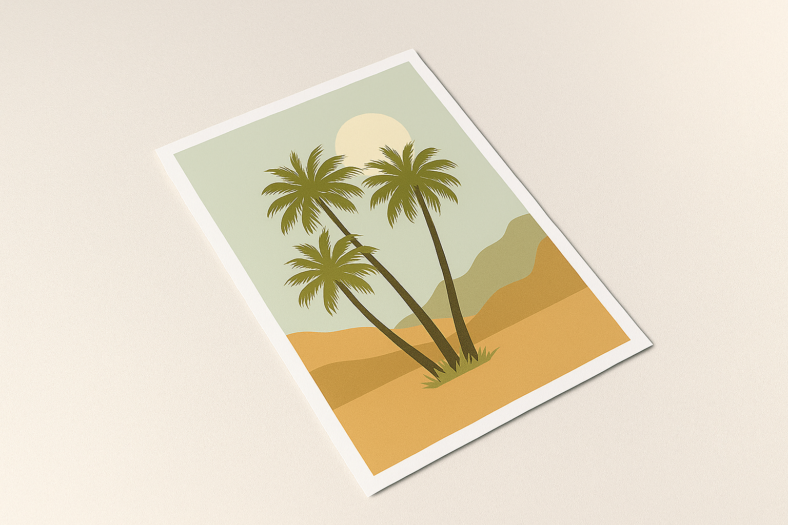 Palm Trees – Hand Drawn Botanical Print