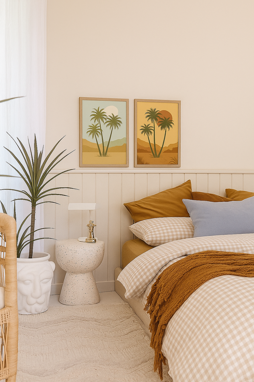 Palm Trees Sunset – Hand Drawn Botanical Print