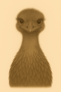Emu – Hand Drawn Wildlife Print