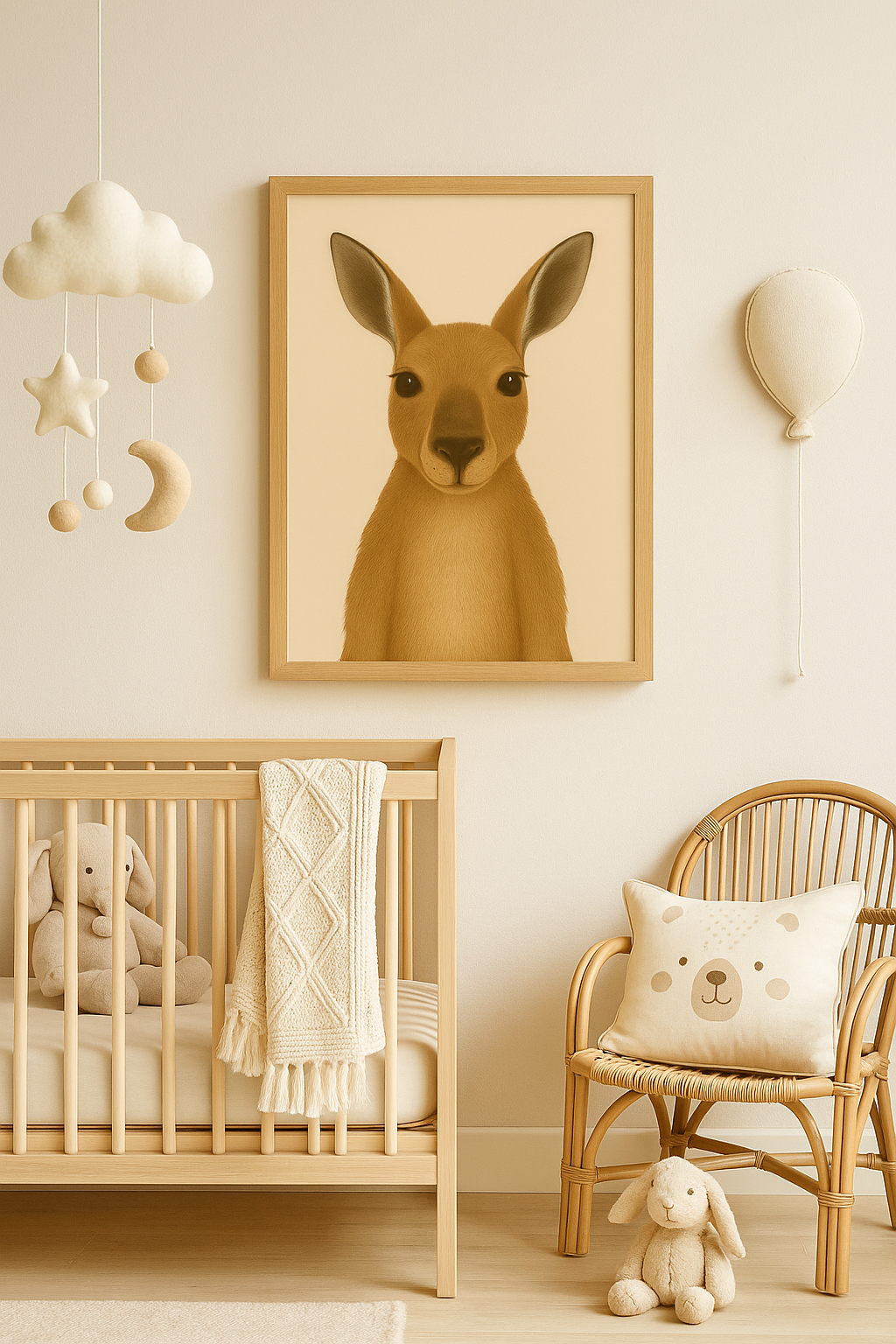 Kangaroo – Hand Drawn Wildlife Print