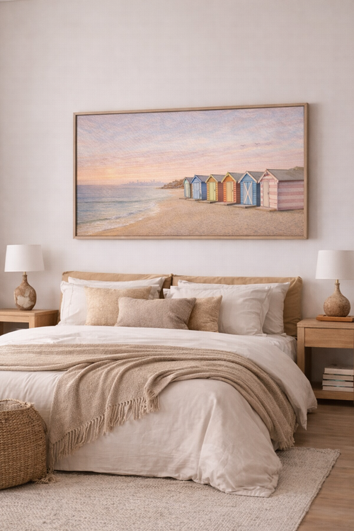 Brighton Beach Bathing Boxes  — Fine Art Print