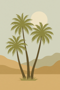 Palm Trees – Hand Drawn Botanical Print