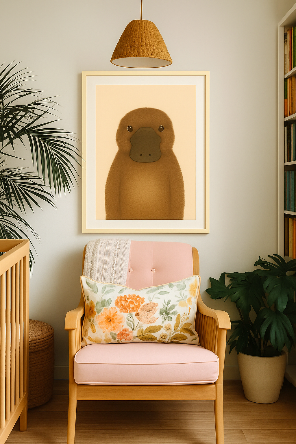 Platypus – Hand Drawn Wildlife Print