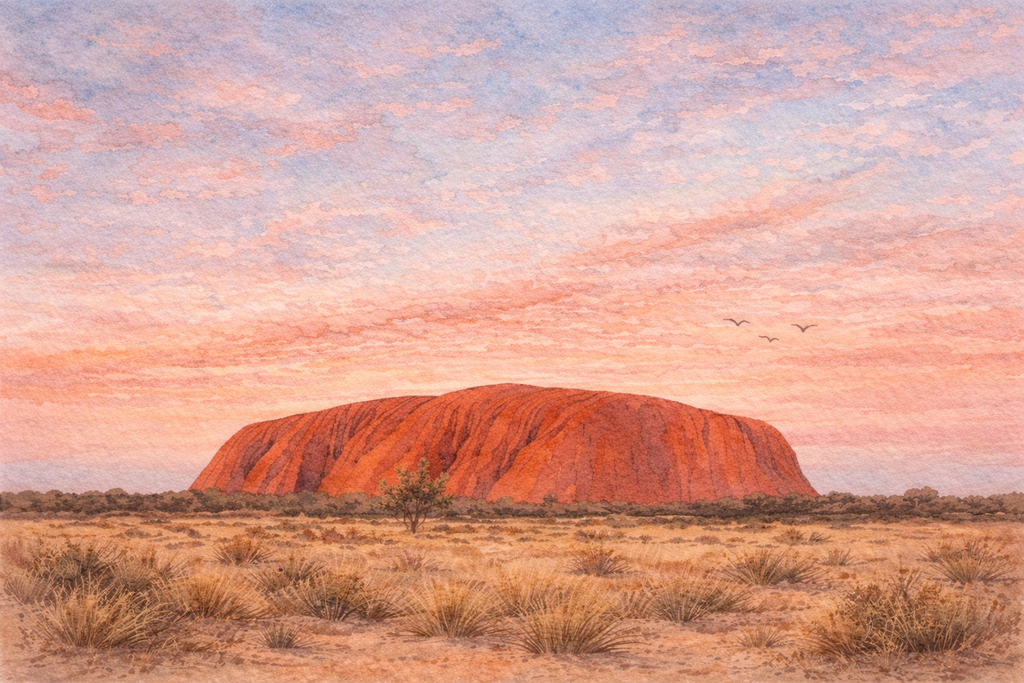 Uluru Sunset (Ayers Rock) — Fine Art Print
