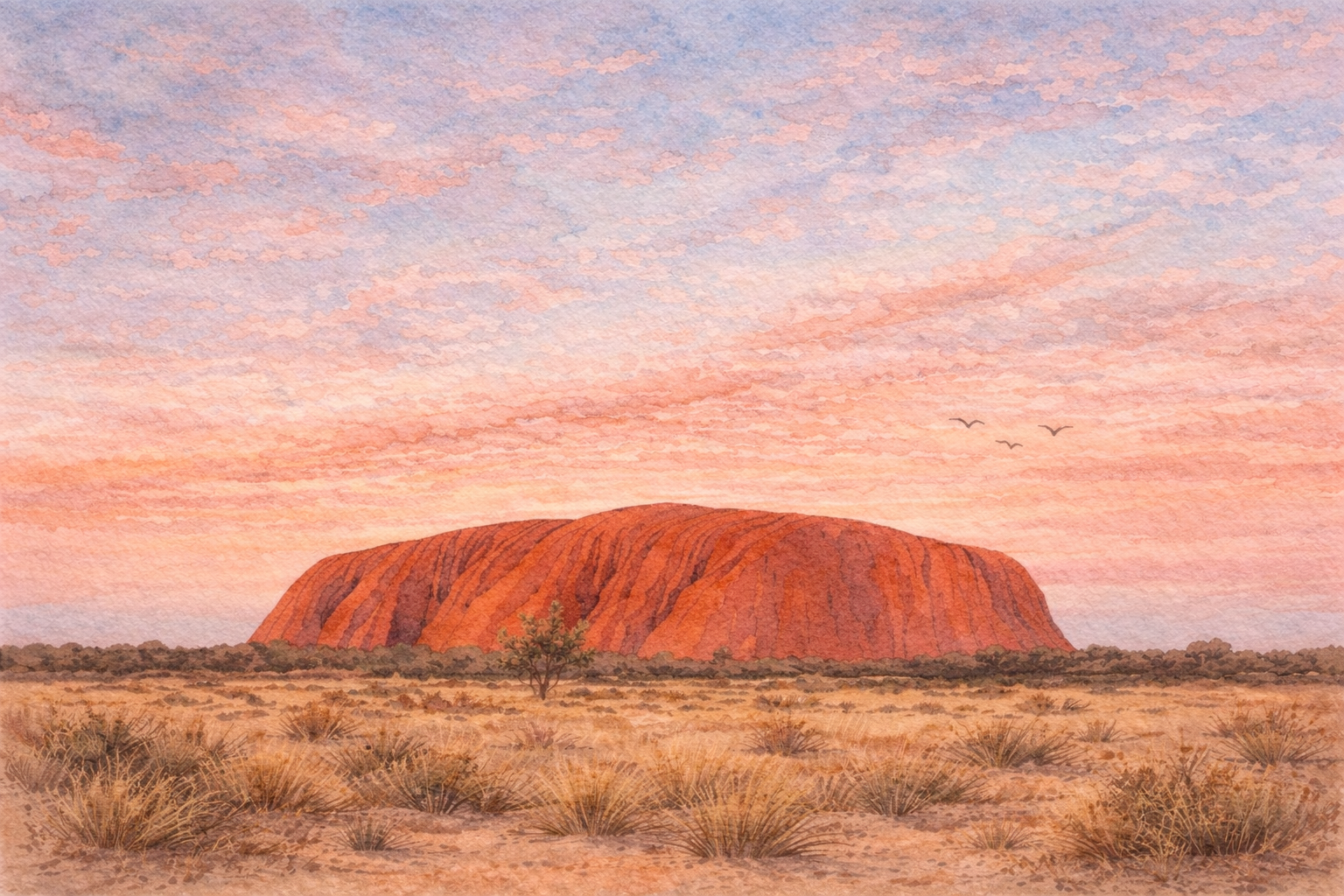 Uluru Sunset (Ayers Rock) — Fine Art Print