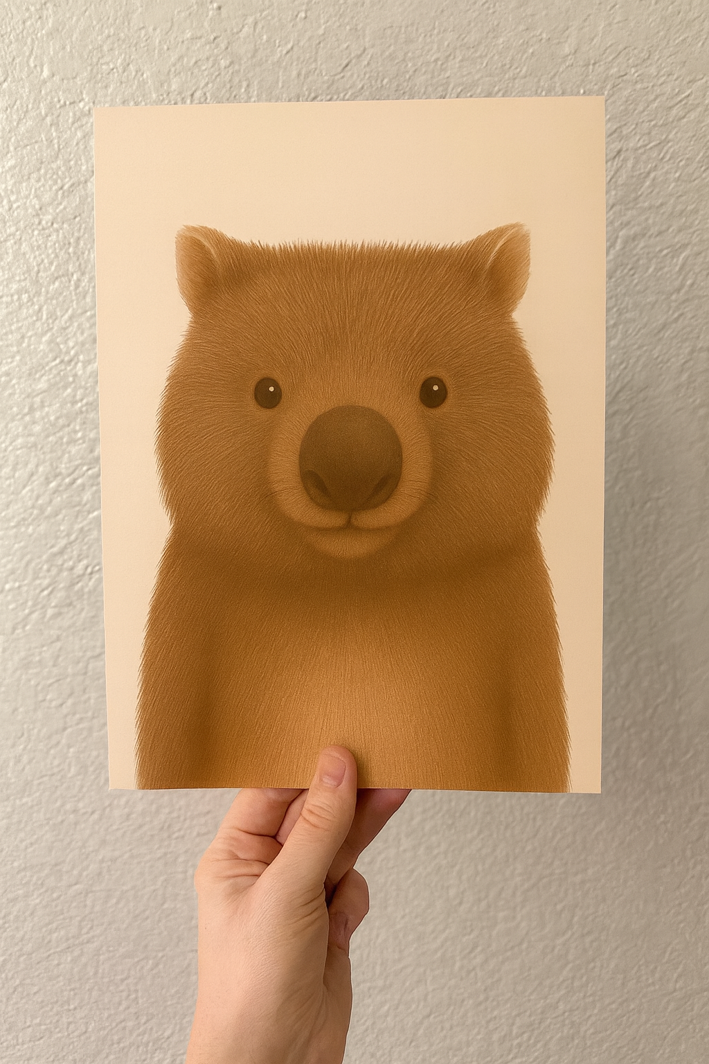 Wombat – Hand Drawn Wildlife Print
